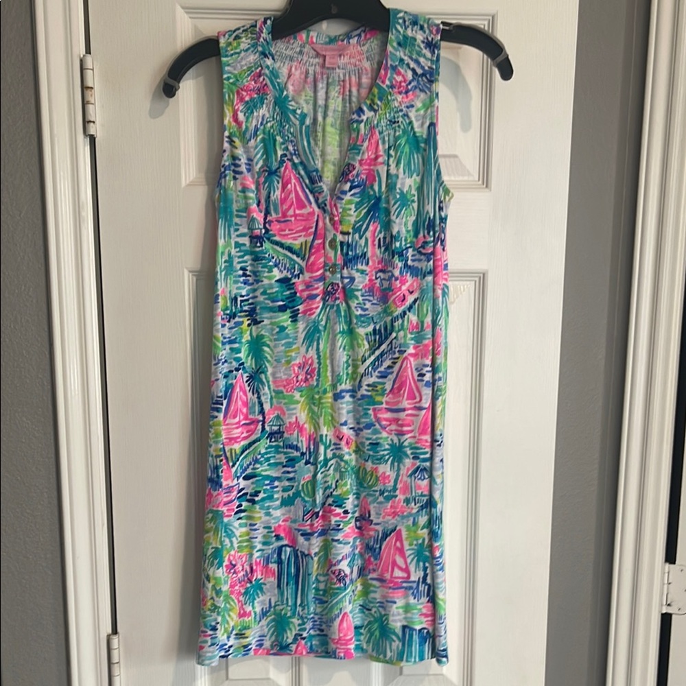 Lilly Pulitzer Multicolor Tropical Print Dress